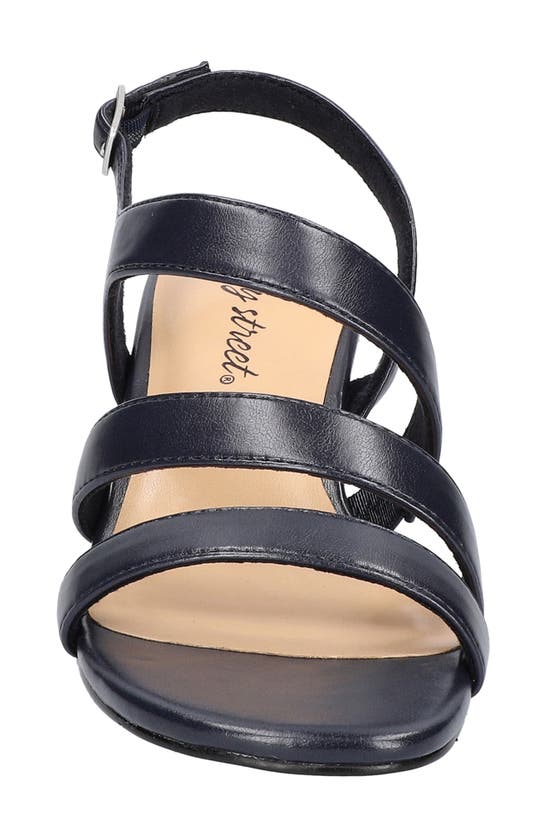 Shop Easy Street Como Strappy Sandal In Navy