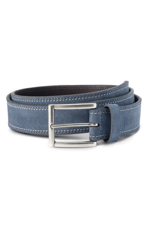 Allen Edmonds Bourbon Street Suede Belt In Blue