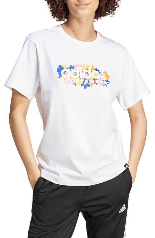 adidas Soft Side 2.0 Cotton Jersey Graphic T-Shirt White at Nordstrom,