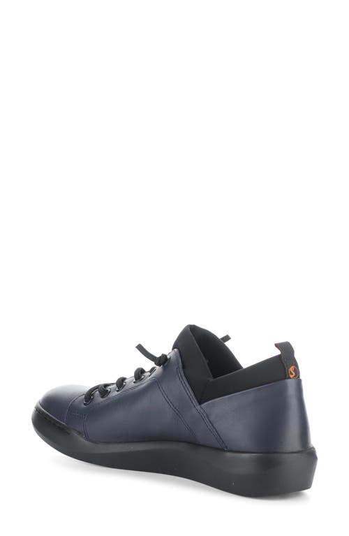 Shop Softinos By Fly London Bonn Sneaker In Navy/black Smooth Leather
