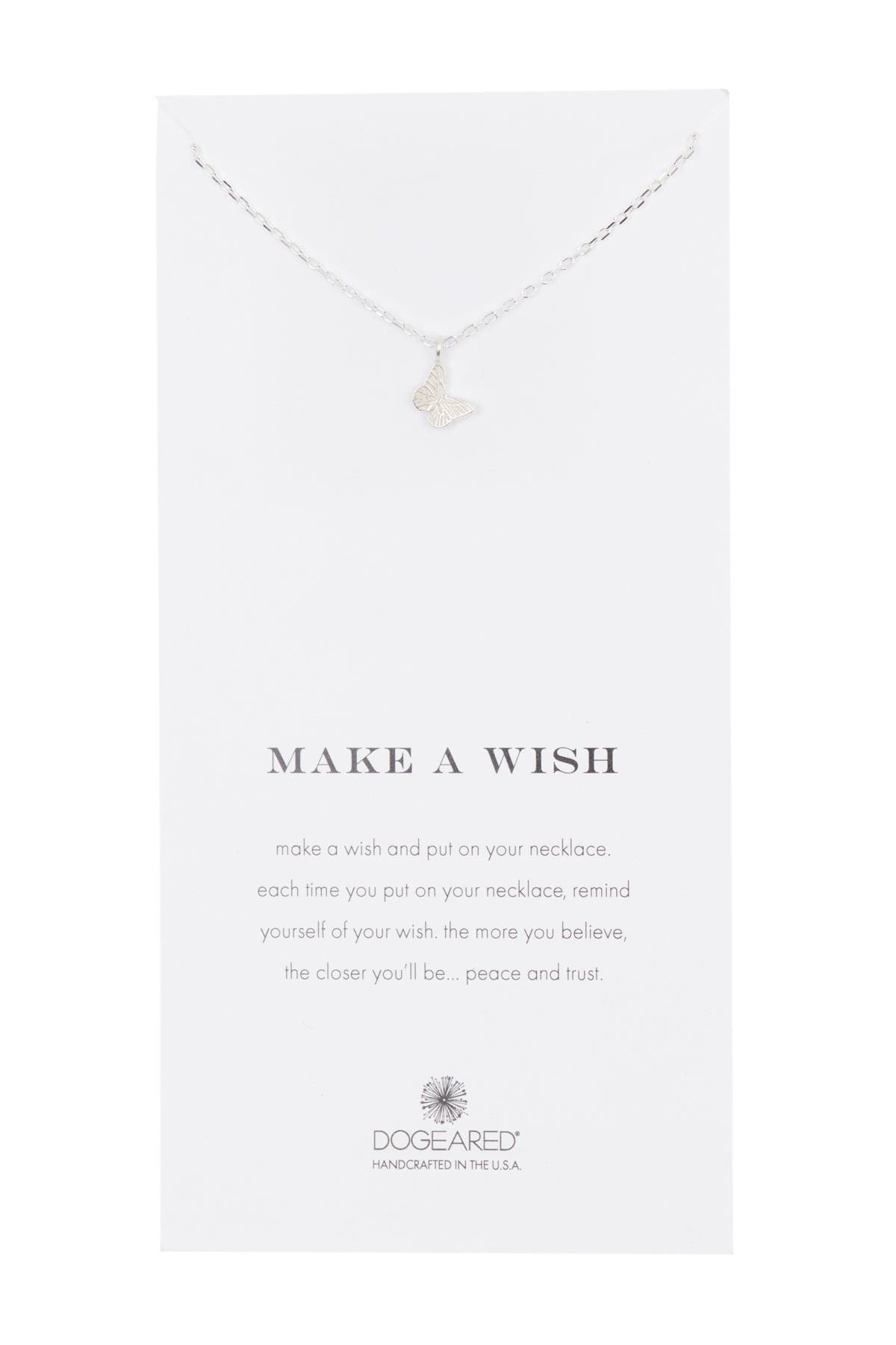 dogeared butterfly necklace