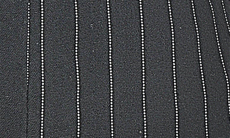 Mistress Rocks Pinstripe Waistcoat In Black