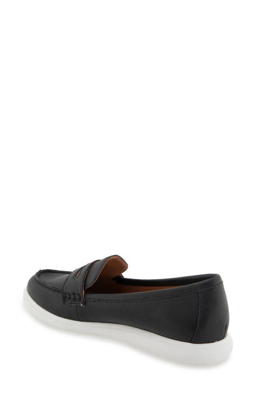 Shop Gentle Souls By Kenneth Cole Gentle Souls Bailey Metallic Penny Loafer In Black Leather