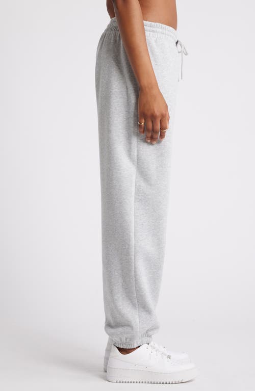 Bp. Oversize Fleece Joggers In Grey Soft Heather