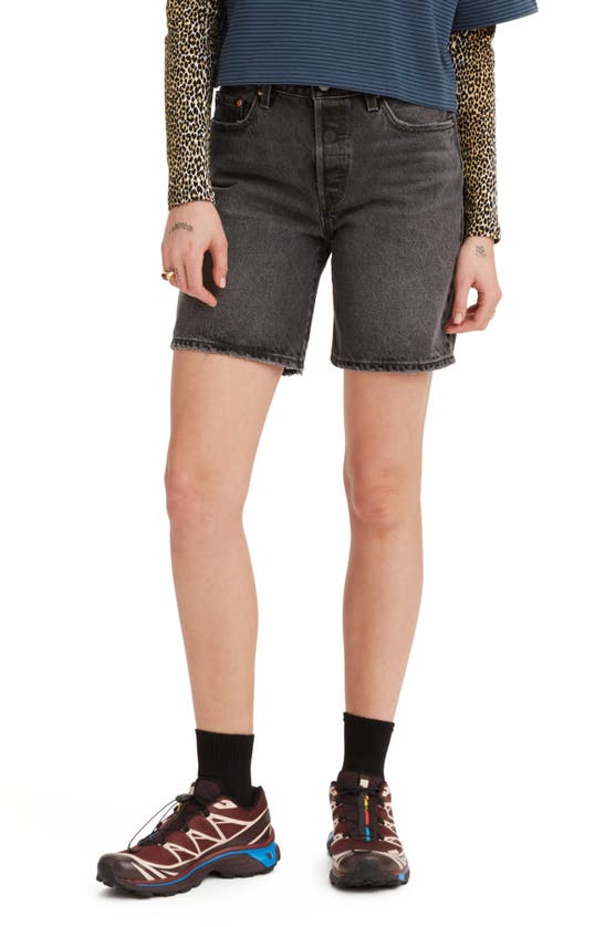 Levi's Straight-leg Denim Shorts In Blended
