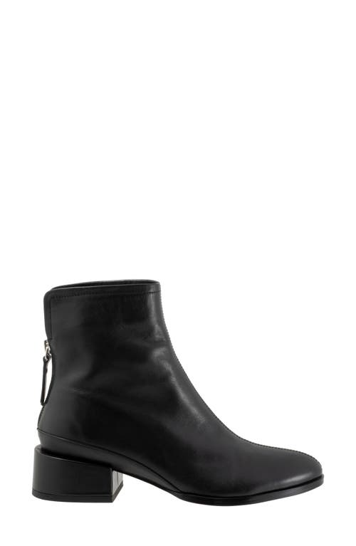 Eos Footwear Cast Leather Bootie In Black