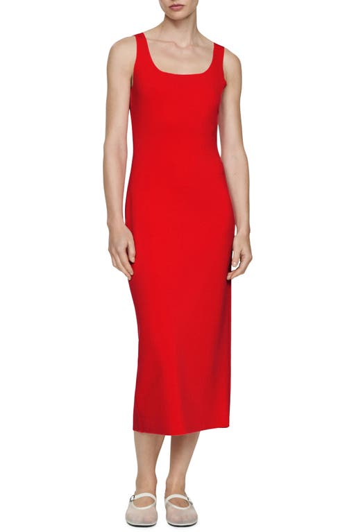 Mango Robe In Coral Red