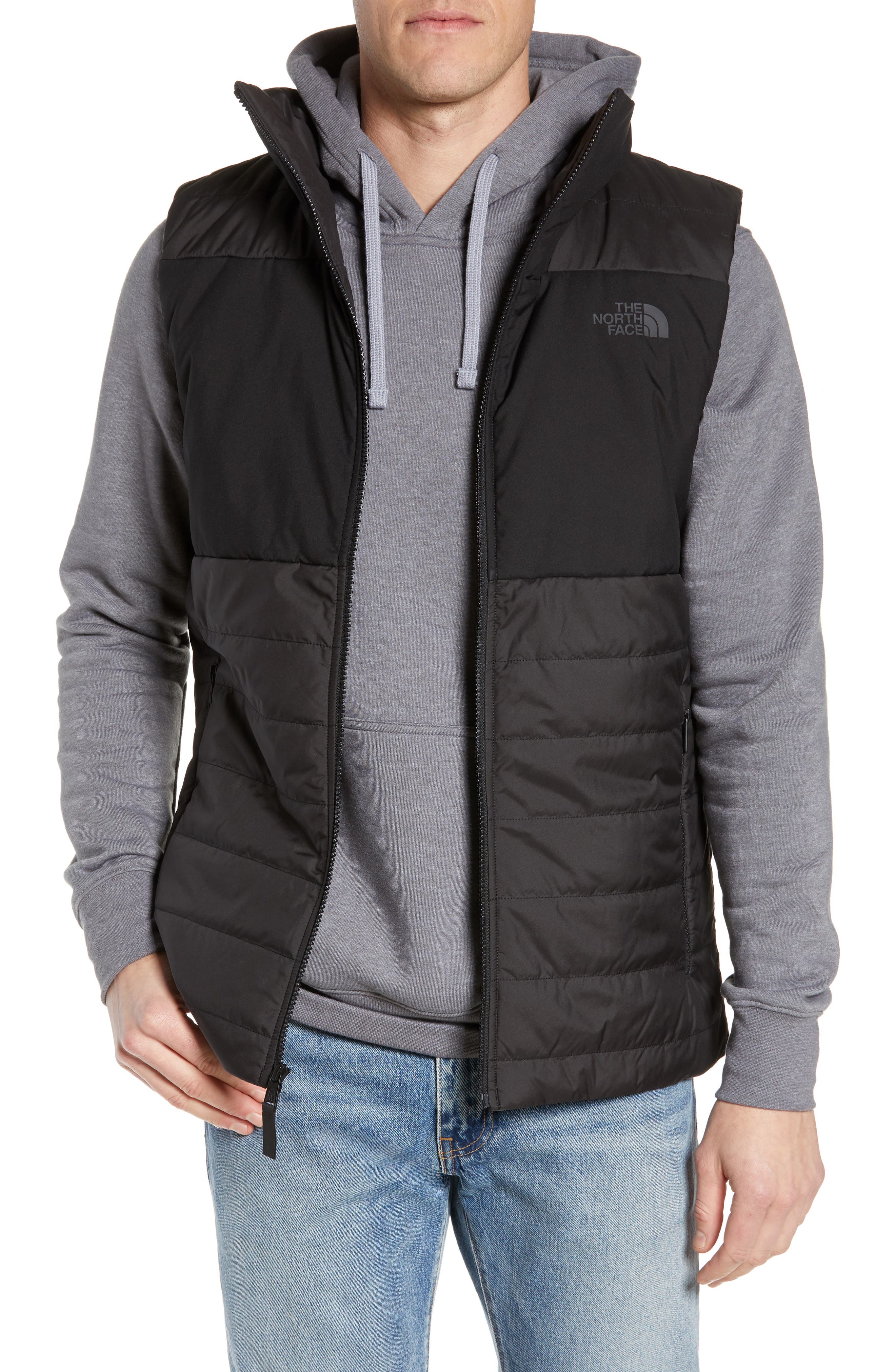north face padded vest