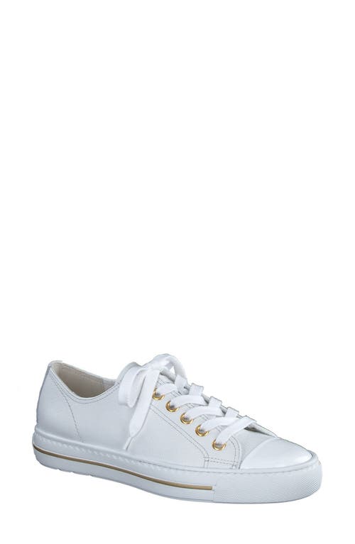 Sophie Sneaker in White Crinkled Patent