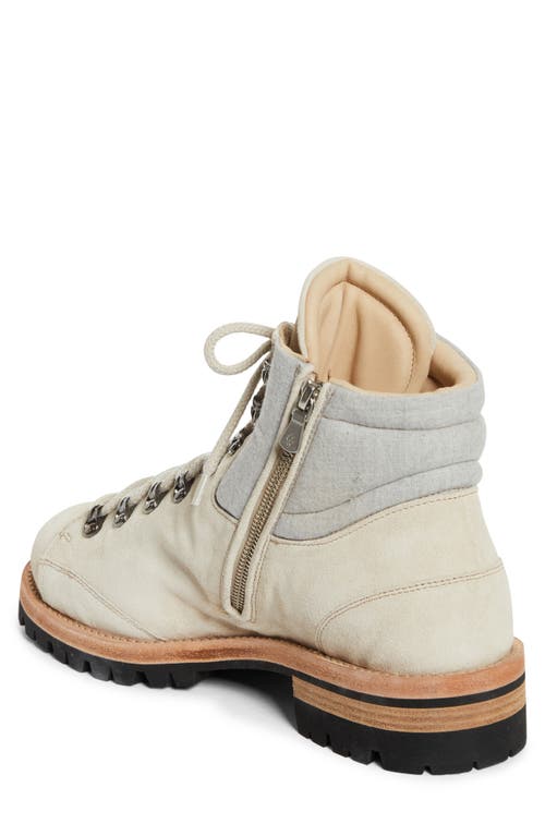 Shop Eleventy Mixed Media Utility Boot In Sand And Gray