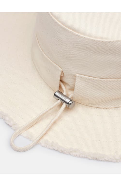 Shop Jacquemus Gender Inclusive Le Bob Artichaut Cotton Twill Bucket Hat In Off-white 110