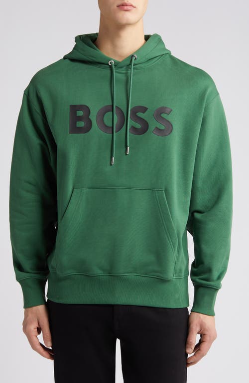 BOSS Sullivan Pullover Hoodie in Green 