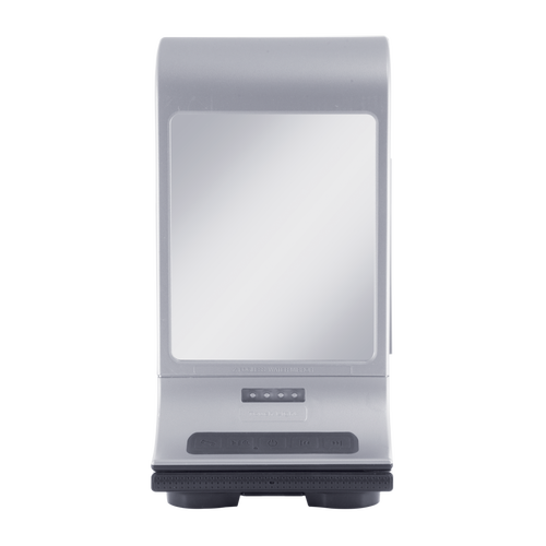 Zadro Fogless Lighted Shower Mirror With Wall Mount & Bluetooth Speaker In Silver