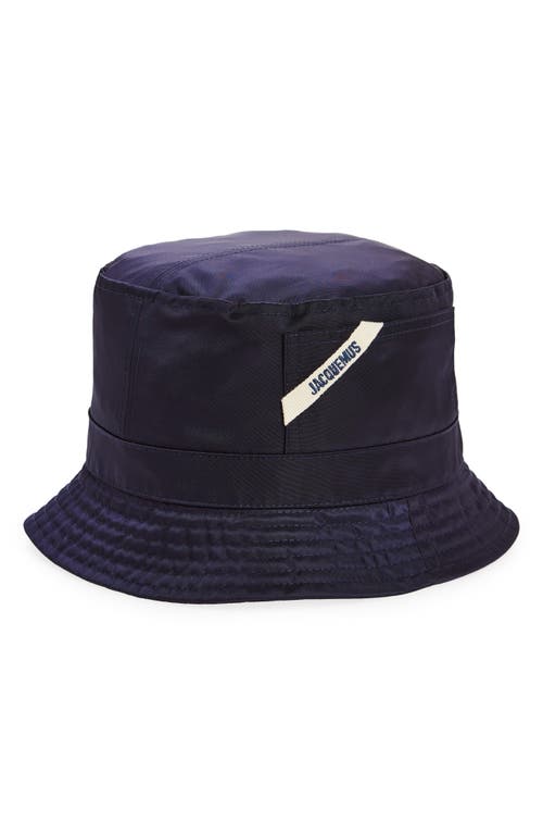 Jacquemus Le Bob Ovalie Bucket Hat Navy at Nordstrom,