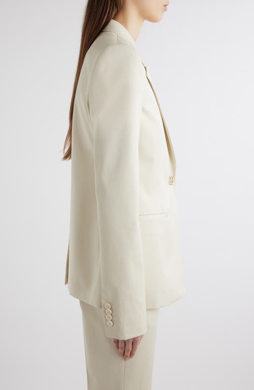 Givenchy Classic Cotton Blazer In Eggshell
