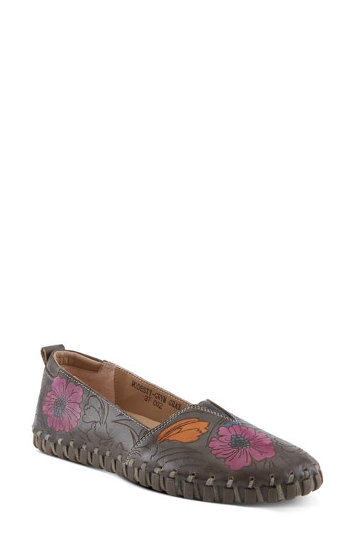 Shop L'artiste By Spring Step Modesty Flat In Grey Multi