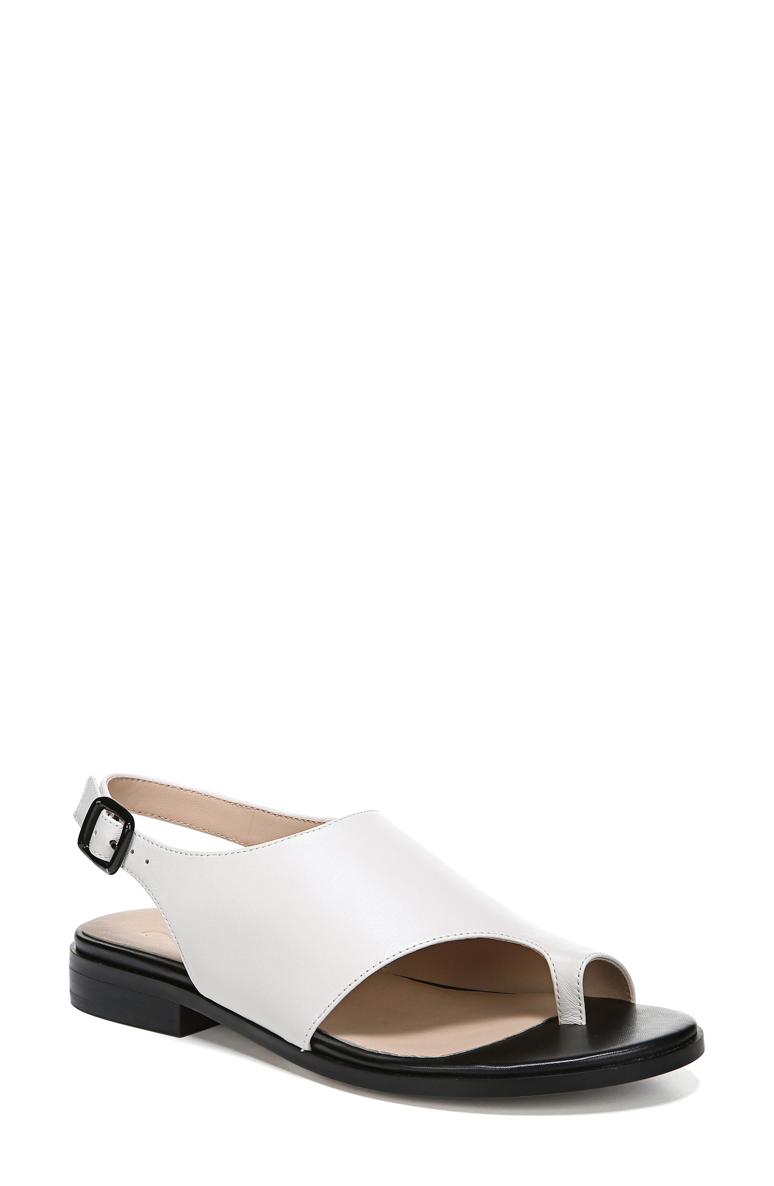 27 Edit Emma Toe Loop Sandal, White