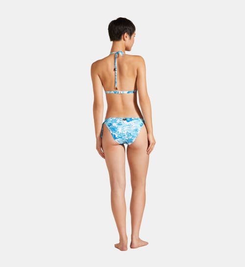 VILEBREQUIN TAHITI FLOWERS HALTER BIKINI TOP 