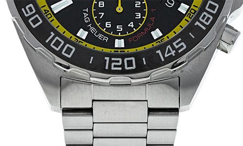 Shop Watchfinder & Co. Tag Heuer  Formula 1 Chronograph Bracelet Watch, 43mm In Silver/black