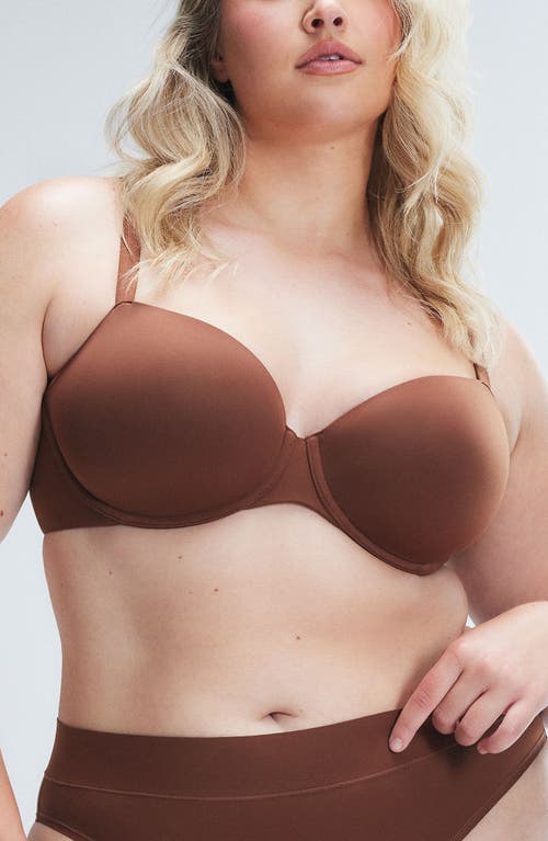 Savage X Fenty Soft N' Savage Padded Demi Bra In Brown Sugar Nude