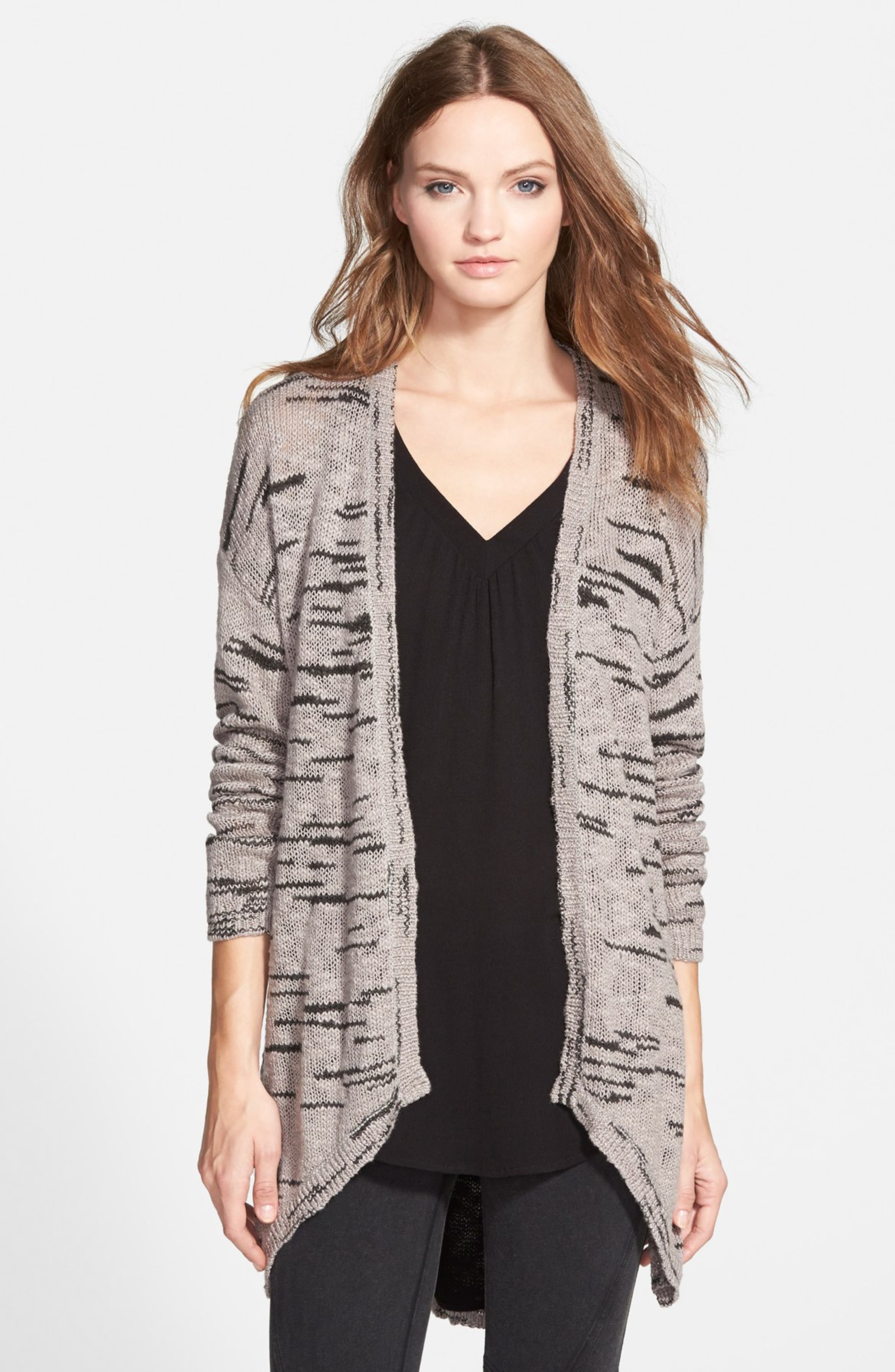 Sun & Shadow Space Dyed Cardigan (Juniors) | Nordstrom