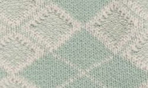 Yanyan Argyle Braided Trim Cardigan In Lichen