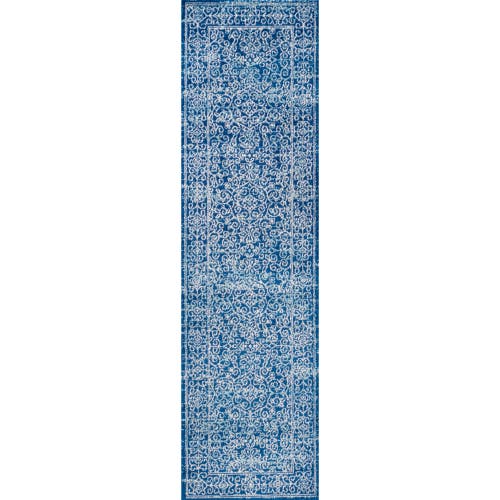 Jonathan Y Ferro Filigree Area Rug In Blue