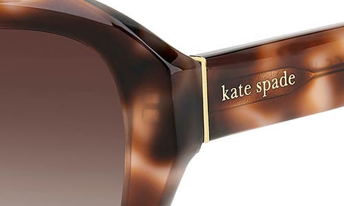 Shop Kate Spade New York Aglaia 54mm Gradient Cat Eye Sunglasses In Beige/brown Grad Polarized