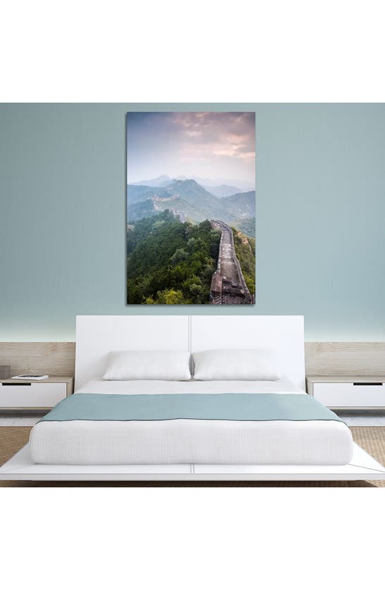 Icanvas The Great Wall Of China By Matteo Colombo Canvas Wall Art In Green Forest Wall