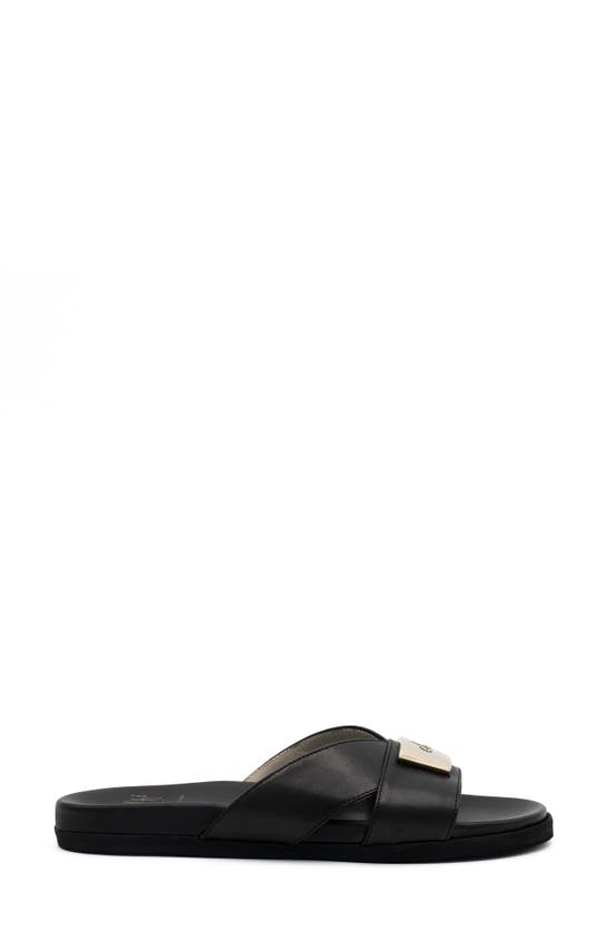Amalfi By Rangoni Bardolino Slide Sandal In Black