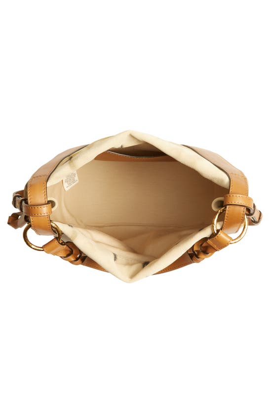 ULLA JOHNSON HILMA TIE DYE LEATHER BUCKET BAG