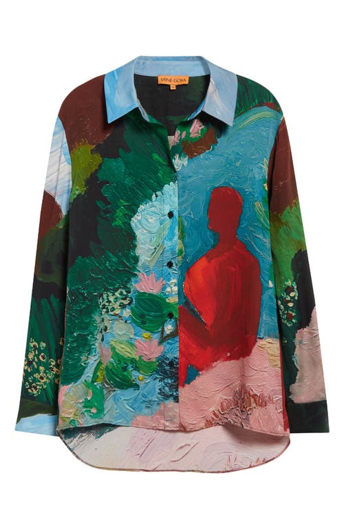 Stine Goya Summer House Relaxed Button-Up Shirt 