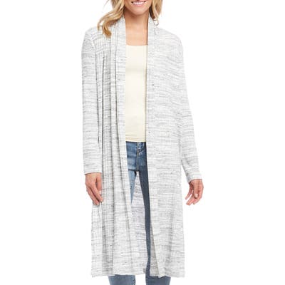 Karen Kane Brushed Rib Duster, Ivory