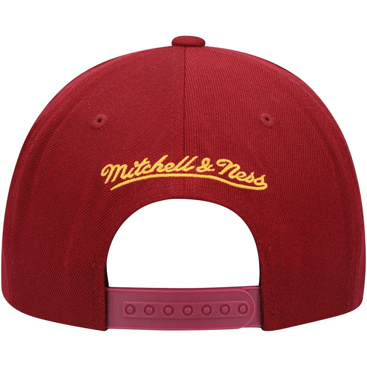 7137円 至上 ミッチェルネス メンズ 帽子 アクセサリー Men's Black and Wine Cleveland Cavaliers Hardwood Classics Snapback Hat