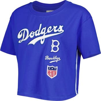 PRO STANDARD Women's Pro Standard Royal Brooklyn Dodgers Cooperstown  Collection Retro Classic Cropped Boxy T-Shirt