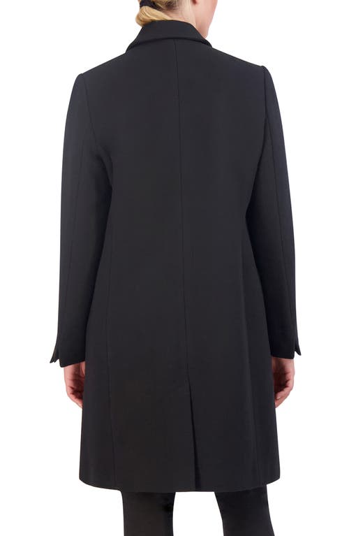 Cole Haan Signature Wool Blend Coat In Black