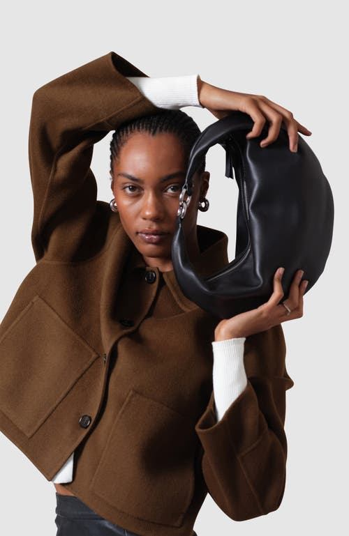 HYER GOODS HYER GOODS LEATHER CONVERTIBLE HOBO RING BAG
