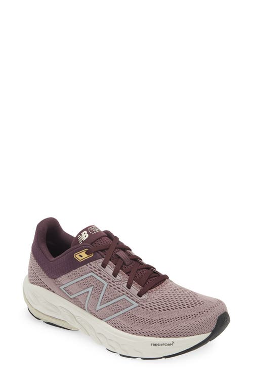 New Balance Women's Fresh Foam X 860v14 Running Shoes In Ice Wine/plum Brown