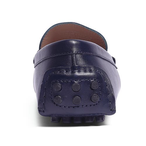 Carlos Santana Men's Ritchie Penny Driving Loafers In Navy Blue