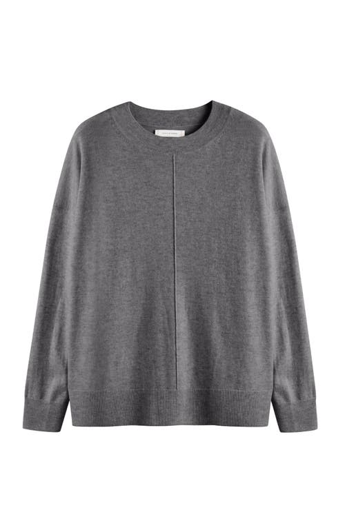 Chinti & Parker Wool Cashmere Luxe Lounge Boxy Hoodie For Women In Grey