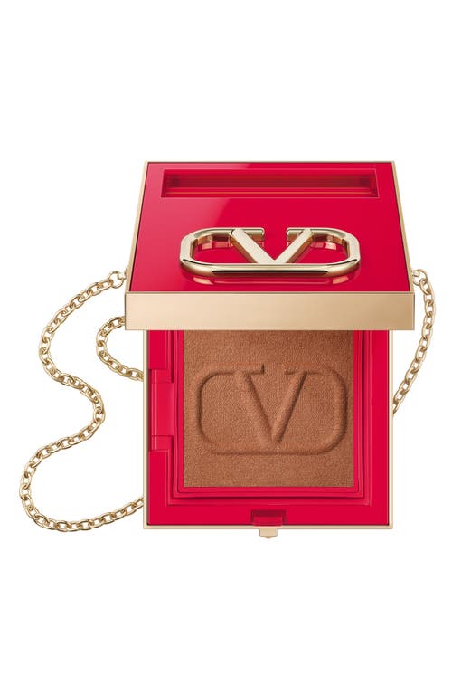 Valentino Go-Clutch Refillable Compact Finishing Powder in Universal Bronzer at Nordstrom