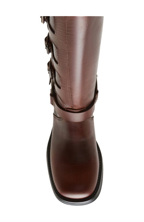 Steve Madden Rocky Boot In Cognac Leather