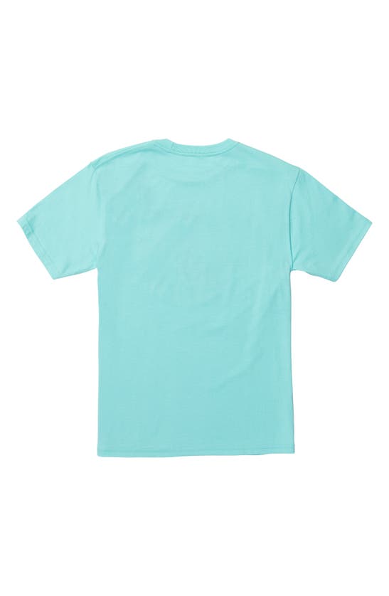 Shop Volcom Kids' Ramp Raptor Cotton Graphic T-shirt In Crete Blue