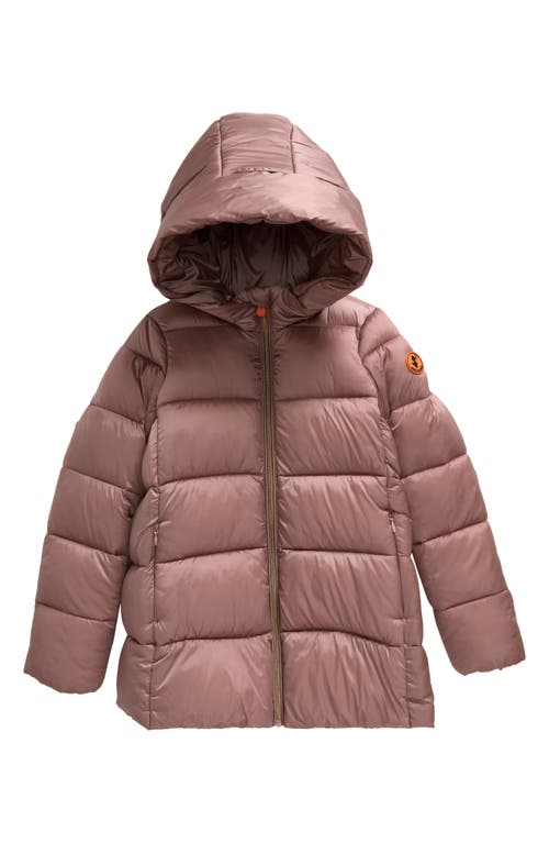 Shop Save The Duck Kids' Gracie Quilted Puffer Jacket In Misty Rose