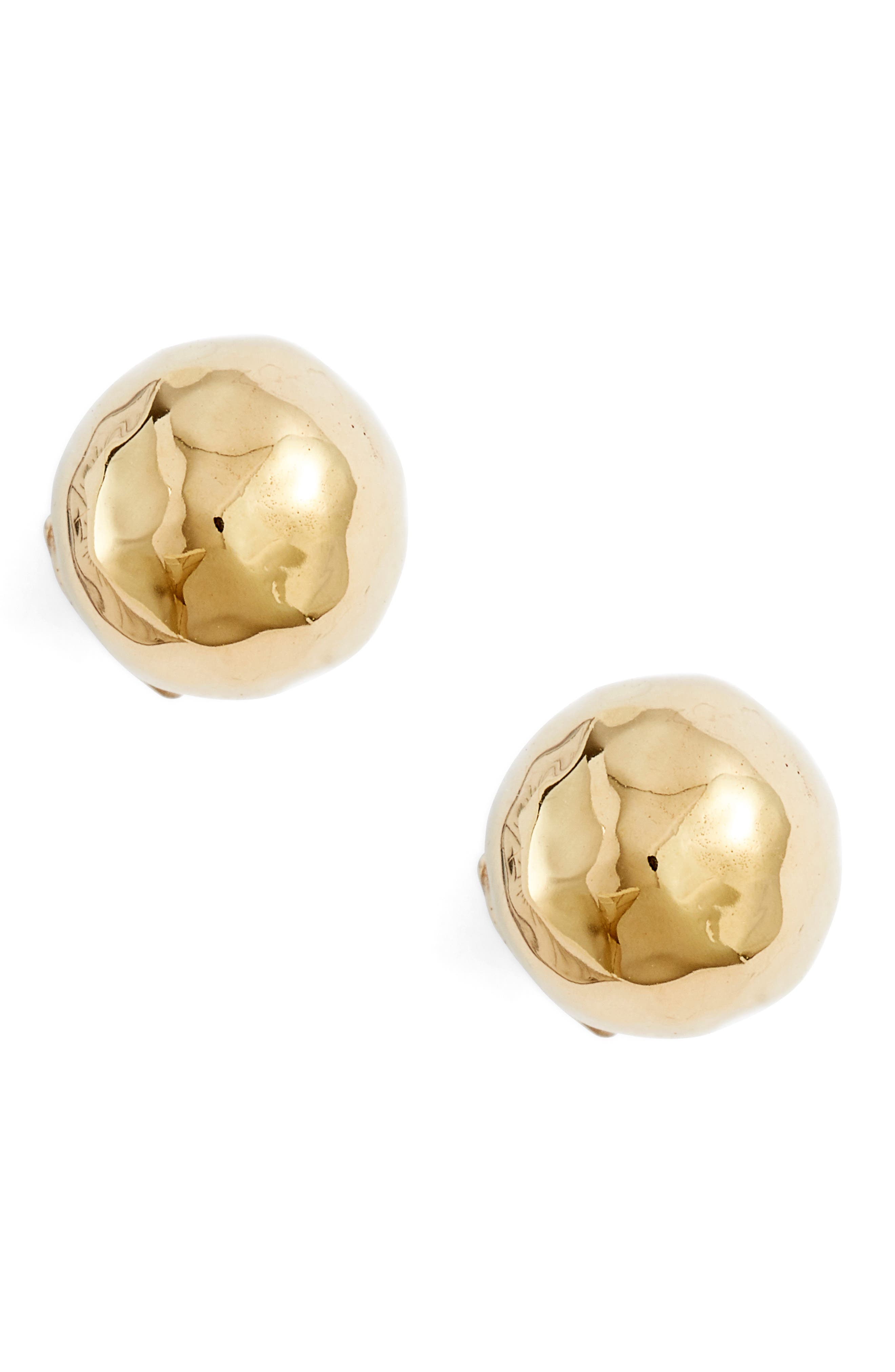 hammered ball earrings