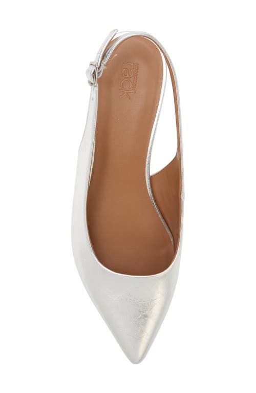 Nordstrom Rack Baldwyn Slingback Flat In Silver Metallic