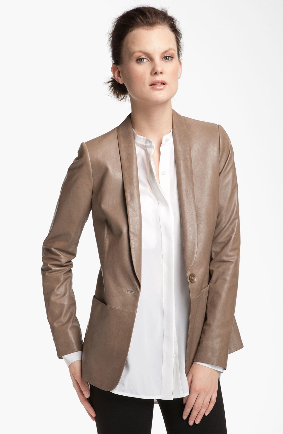 Vince Leather Blazer Nordstrom