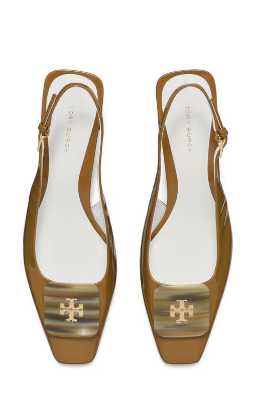 Shop Tory Burch Georgia Slingback Pump In Almond Oats