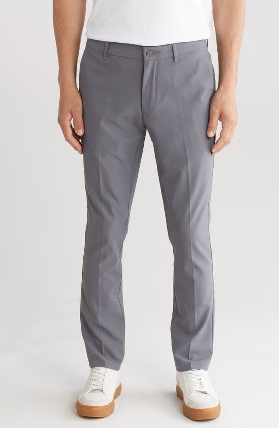 Original Penguin Golf Flat Front Solid Golf Pants In Gray