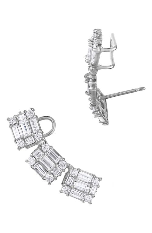 Shop Mindi Mond Clarity Diamond Ear Crawlers In White Gold/diamond